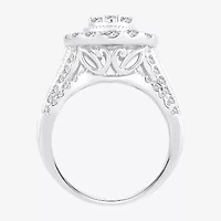 (H-I / SI1-SI2) Womens 2 CT. T.W. Lab Grown White Diamond 10K Gold Pear Engagement Ring