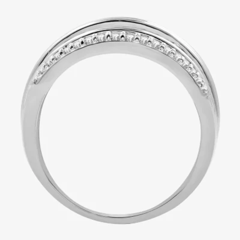 Womens 1 CT. T.W. Natural White Diamond 10K Gold Anniversary Band