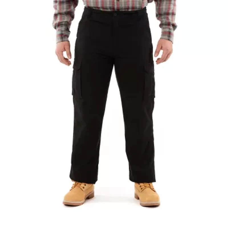 Smiths Workwear Fleece Lined Mens Stretch Fabric Relaxed Fit Cargo Pant