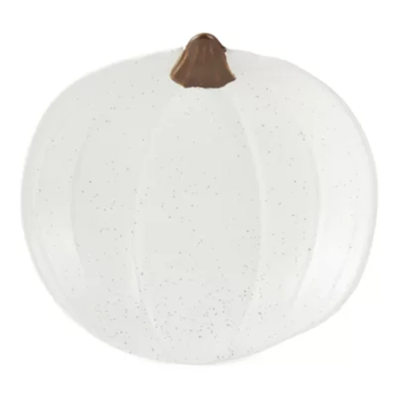 Linden Street Amber Glow Harvest Pumpkin Stoneware Salad Plate