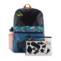 Cudlie 7 Piece Boy's Gamer DIY Backpack Set With Chalk Markers