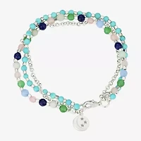 Gratitude & Grace Womens Multi Color Moon Star Beaded Bracelet
