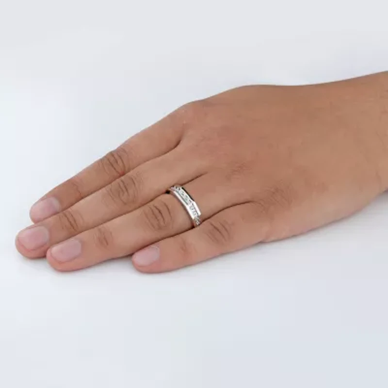 Unisex Adult 3/8 CT. T.W. Natural White Diamond 10K Gold Halo Side Stone Ring Set