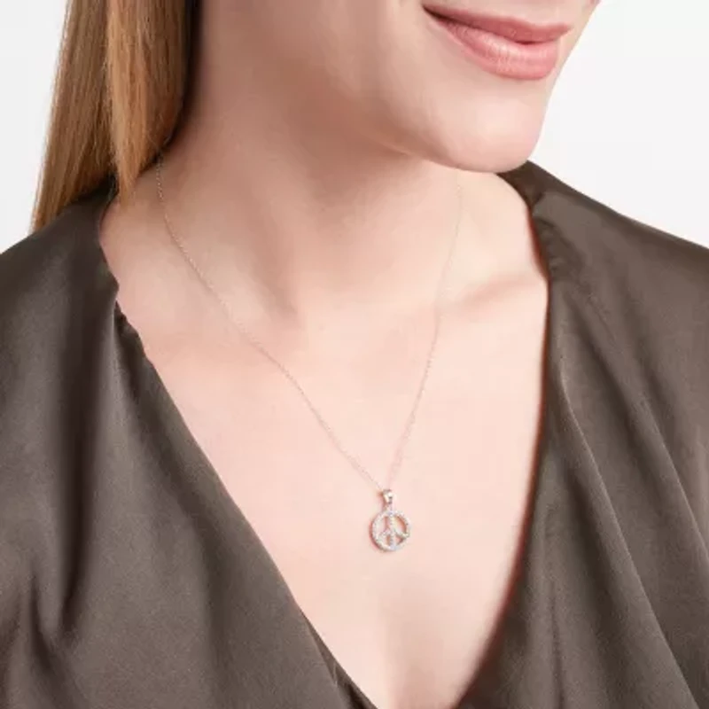 DiamonArt® White Cubic Zirconia Sterling Silver 2-pc. Jewelry Set