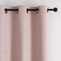 Max Blackout Emerson Solid Grommet Top 100% Single Curtain Panel