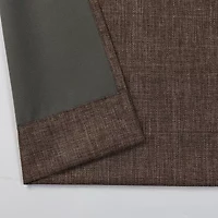 Max Blackout Emerson Solid Grommet Top 100% Single Curtain Panel