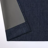 Max Blackout Emerson Solid Grommet Top 100% Single Curtain Panel