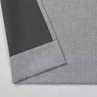 Max Blackout Emerson Solid Grommet Top 100% Single Curtain Panel