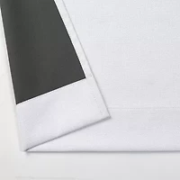 Max Blackout Emerson Solid Grommet Top 100% Single Curtain Panel