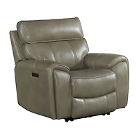 Topaz Living Room Collection Curved Slope-Arm Recliner