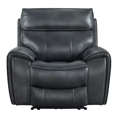 Topaz Living Room Collection Curved Slope-Arm Recliner