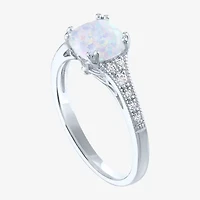 Gemstone Sterling Silver Cushion Cocktail Ring