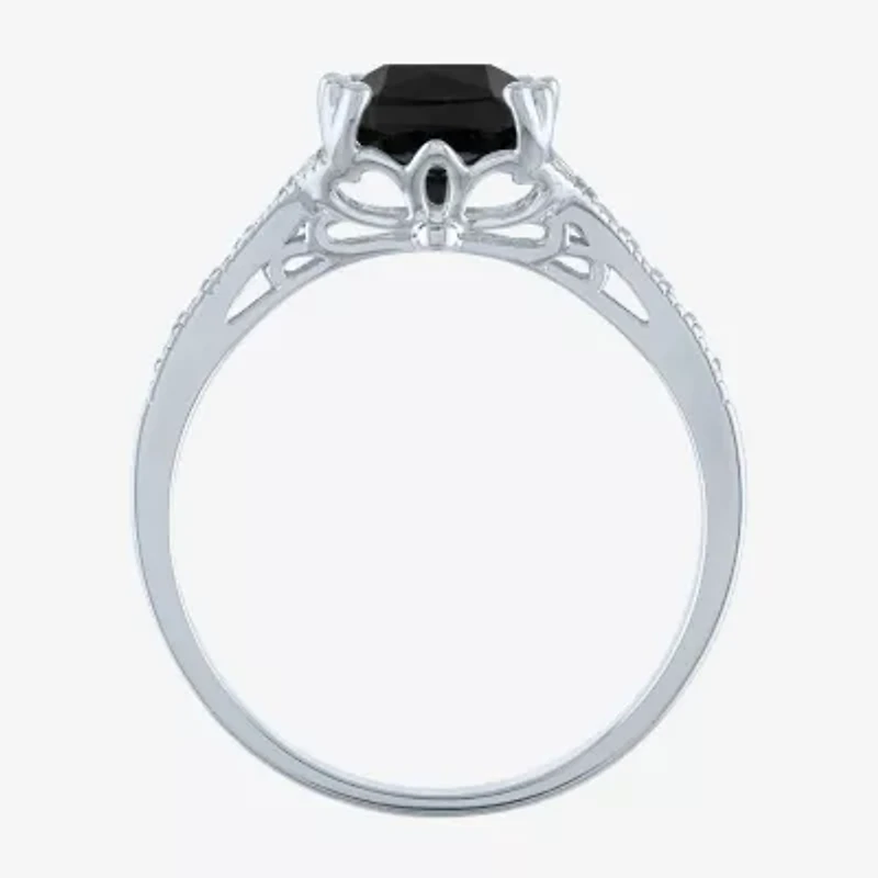 Gemstone Sterling Silver Cushion Cocktail Ring