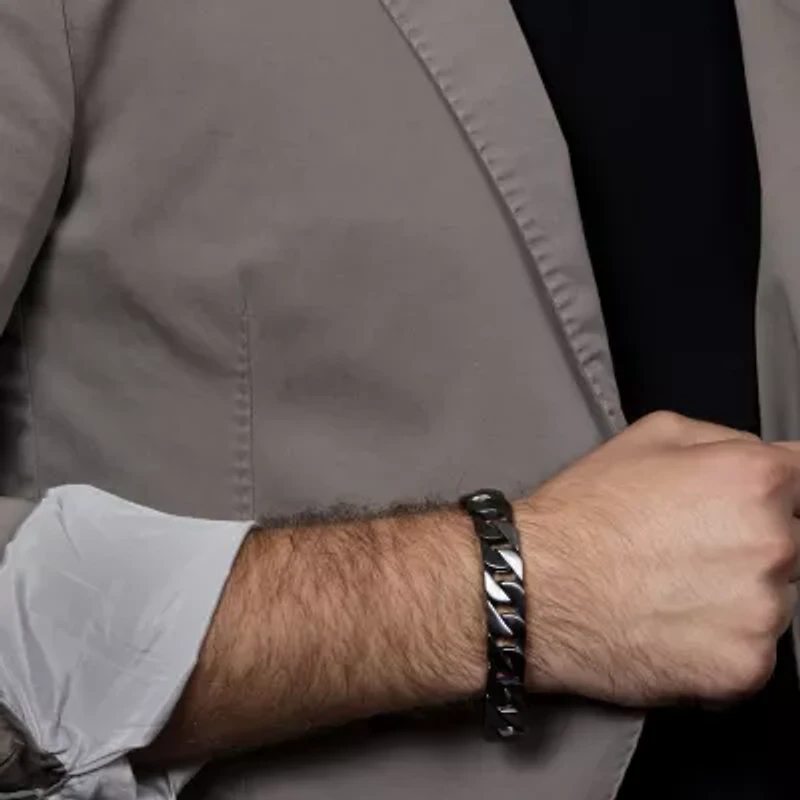 Mens Stainless Steel 8 1/ Inch Link Bracelet