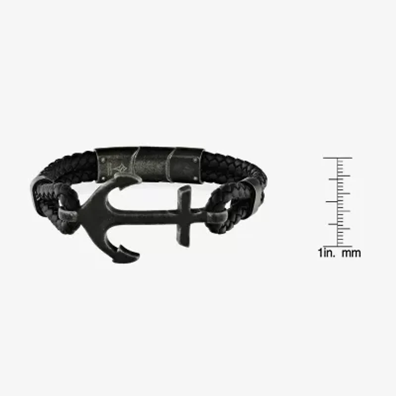 Mens Stainless Steel Strand Bracelet