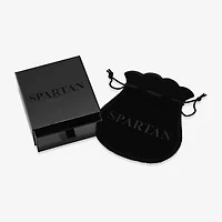 Mens Black Sterling Silver Beaded Bracelet