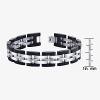 Inch Mens Stainless Steel / Inch Solid Link Chain Bracelet
