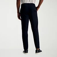 Haggar Wrinkle Free Performance Khaki Mens Comfort Waistband Slim Fit Flat Front Pant