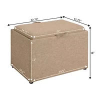 Designs 4 Comfort Accent Storage Ottoman