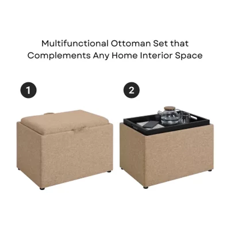 Designs 4 Comfort Accent Storage Ottoman
