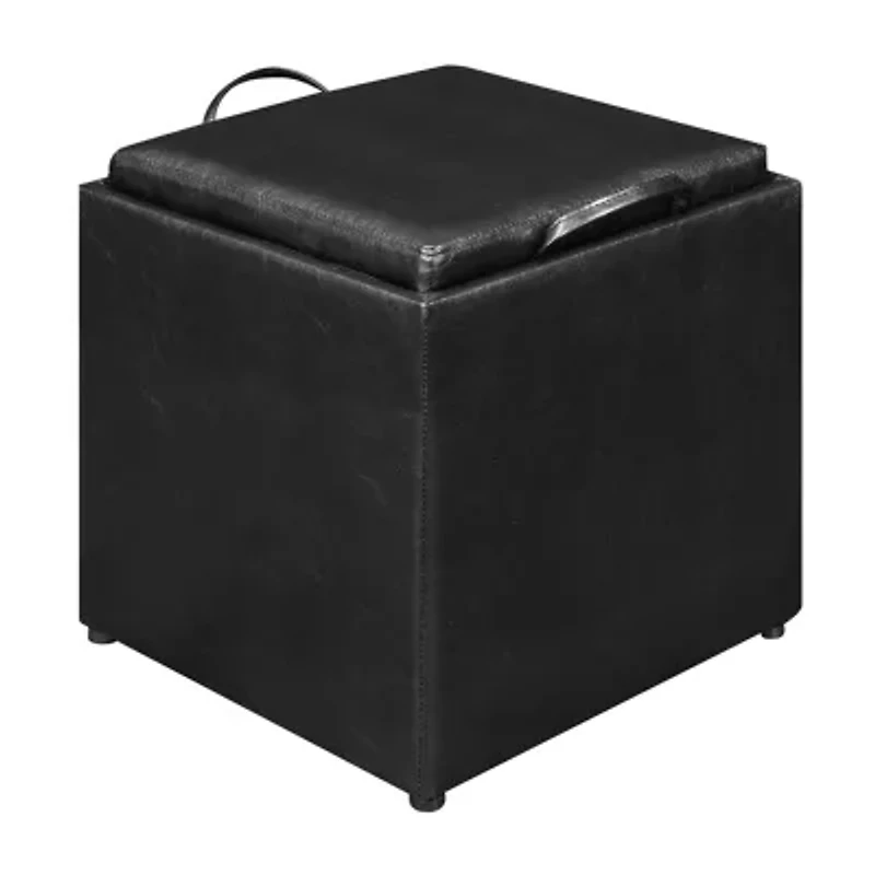 Designs4comfort Cushioned Ottoman