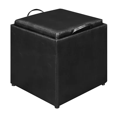 Designs4comfort Cushioned Ottoman