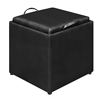 Designs4comfort Cushioned Ottoman