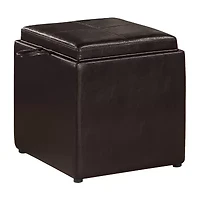 Designs4comfort Cushioned Ottoman
