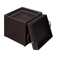 Designs4comfort Cushioned Ottoman