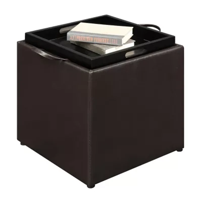 Designs4comfort Cushioned Ottoman