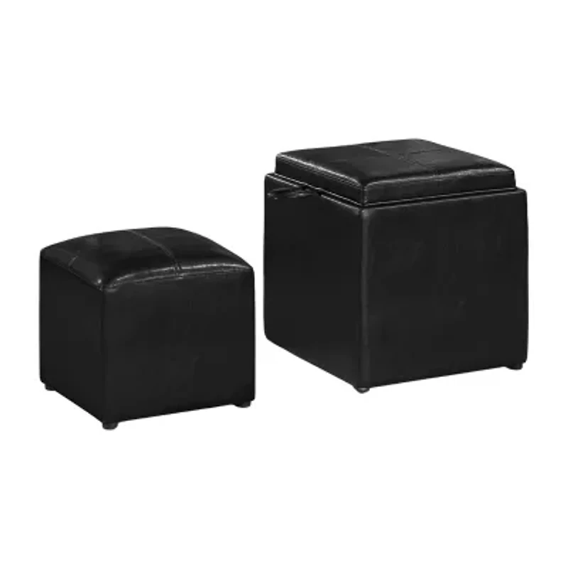 Designs4comfort Cushioned Ottoman