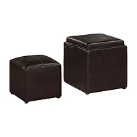 Designs4comfort Cushioned Ottoman
