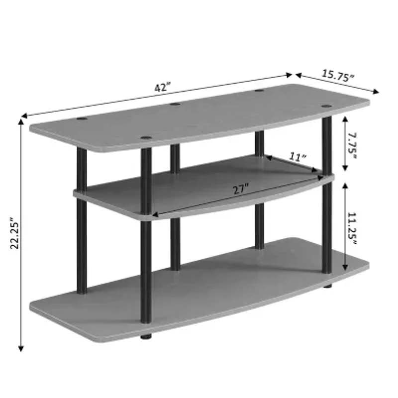 Zuko 3-Tier Wide TV Stand