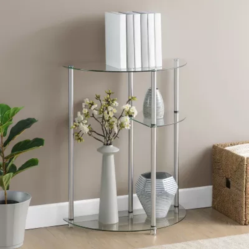 Designs2go Living Room Collection Glass Console Table