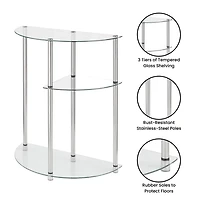 Designs2go Living Room Collection Glass Console Table
