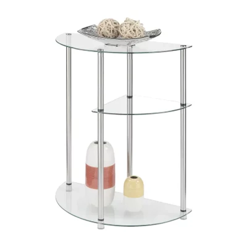 Designs2go Living Room Collection Glass Console Table