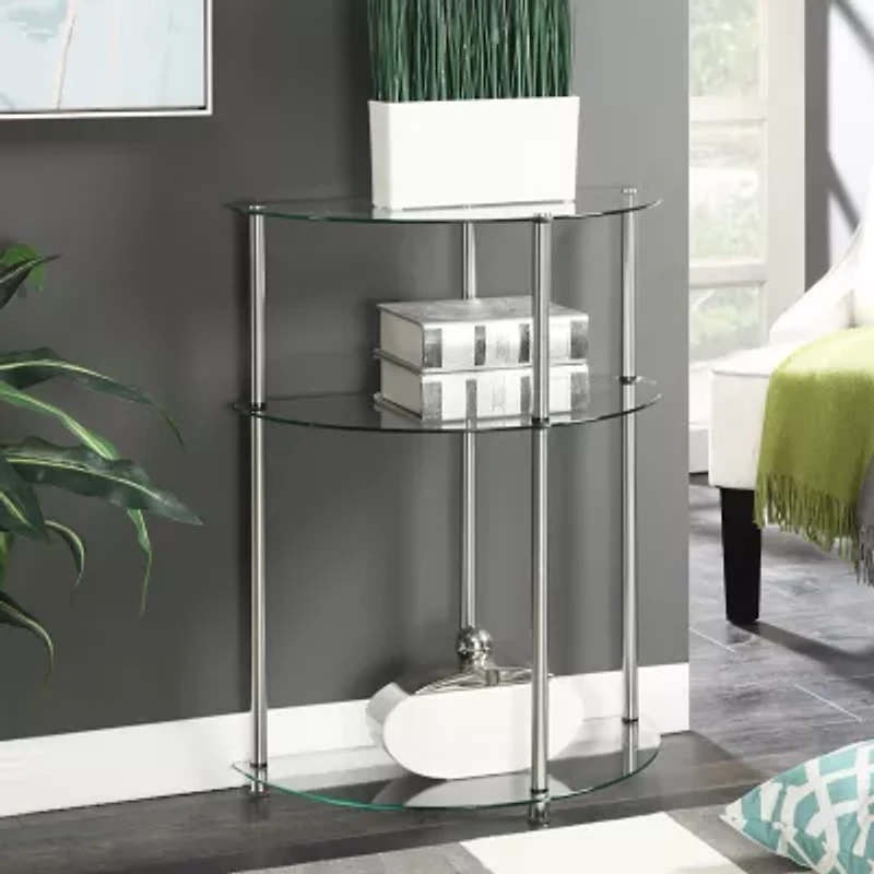Designs2go Living Room Collection Glass Console Table