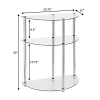 Designs2go Living Room Collection Glass Console Table