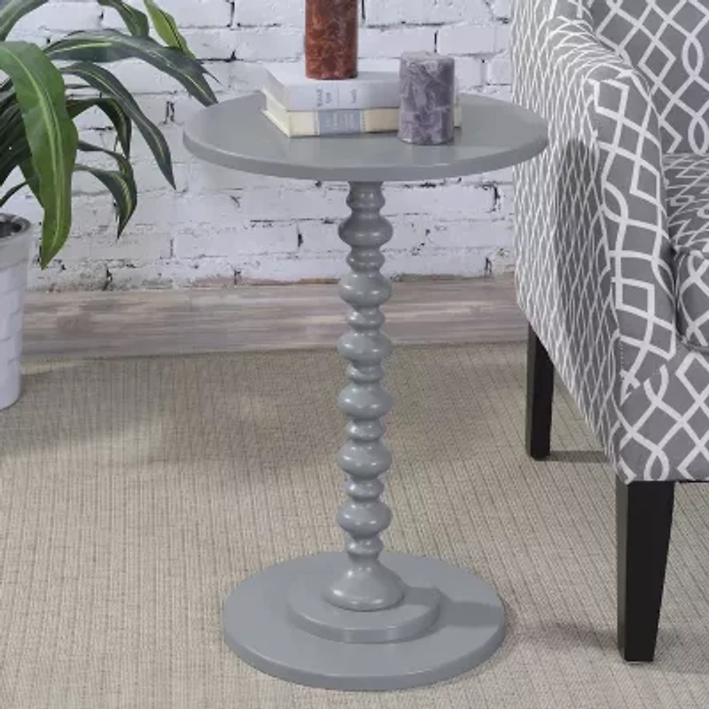 Palm Spindle End Table