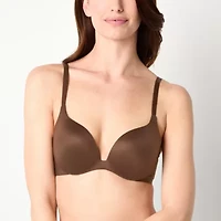 Ambrielle Everyday Underwire Push Up T-Shirt Plunge Bra-306754