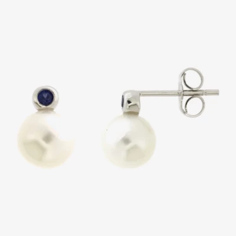 Womens White Cultured Freshwater Pearl Sterling Silver 3-pc. Jewelry Set