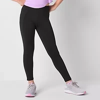 Xersion Little & Big Kid Girls Quick Dry High Rise 24" Active Full Length Leggings