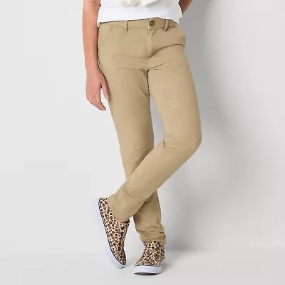 Thereabouts Little & Big Kid Girls Straight Fit Flat Front Pant