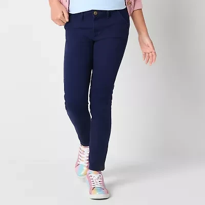 Thereabouts Little & Big Kid Girls Straight Fit Flat Front Pant