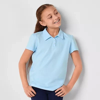 Thereabouts Little & Big Kid Girls Short Sleeve Regular Fit Polo Shirt