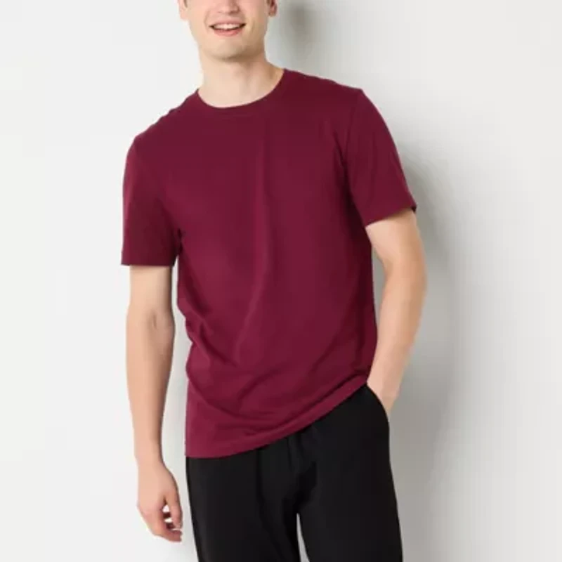 Xersion Xtreme Cotton Mens Crew Neck Short Sleeve Quick Dry Active T-Shirt