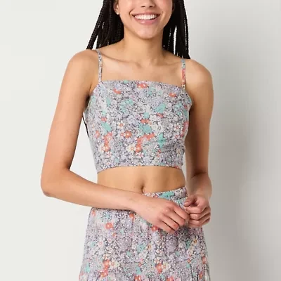 Arizona Square Neck Sleeveless Juniors Tank Top