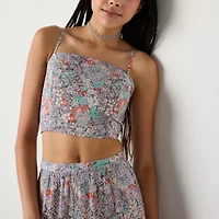 Arizona Square Neck Sleeveless Juniors Tank Top