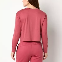 Xersion Womens Everyday Crew Neck Long Sleeve T-Shirt