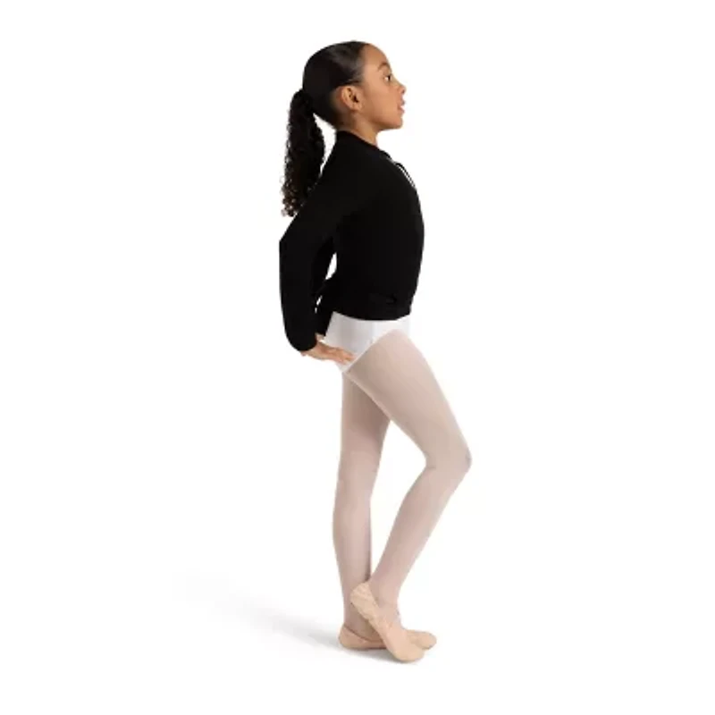 Capezio Little & Big Girls V-Neck Wrap Sweater